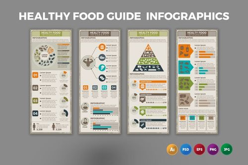 健康食品 信息图形 图形设计 健康 食品 指南 设计素材 设计素材